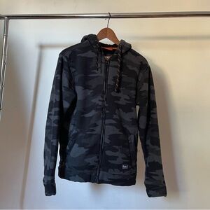 Hawke & Co Gray Camouflage Fleece Hoodie